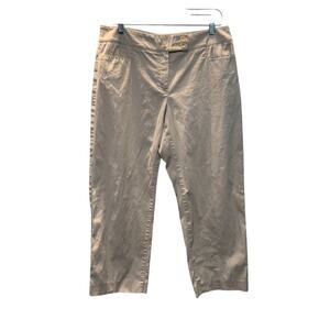 Womyn Pants Womens 12 Beige Capri Cropped Work Trousers Casual Made in USA